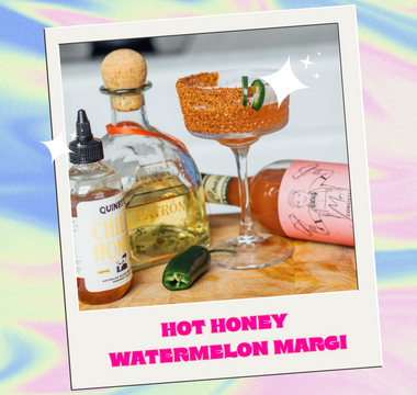 Hot Honey Watermelon Margarita - WOW!