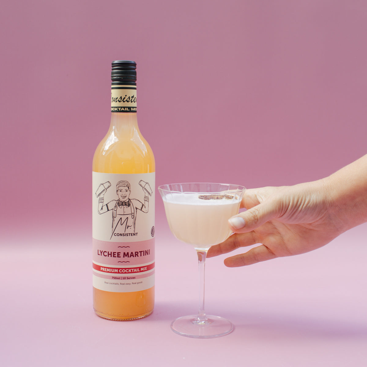 Mr. Consistent | Lychee Martini Cocktail Mixer / Mocktail Mixer | 10 Serves
