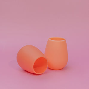 Peach Silicone Cocktail Tumbler Pack - Unbreakable!