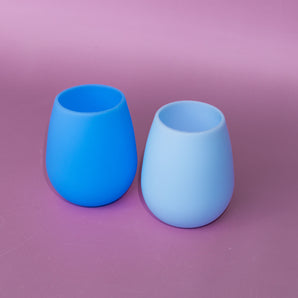 Blue Silicone Cocktail Tumbler Pack - Unbreakable!