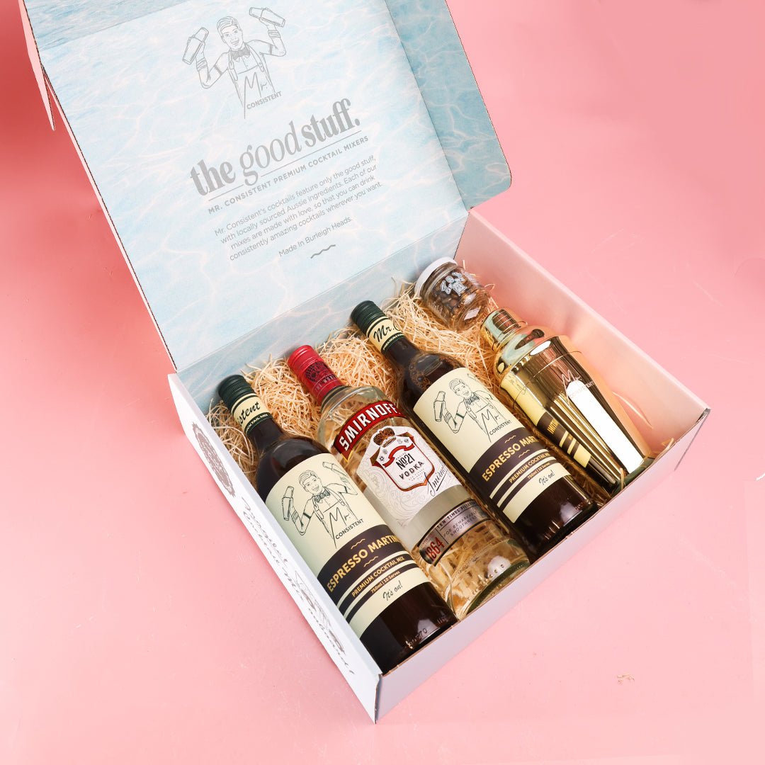 Espresso Martini Lover Gift Box - Booze Included! - Mr. Consistent