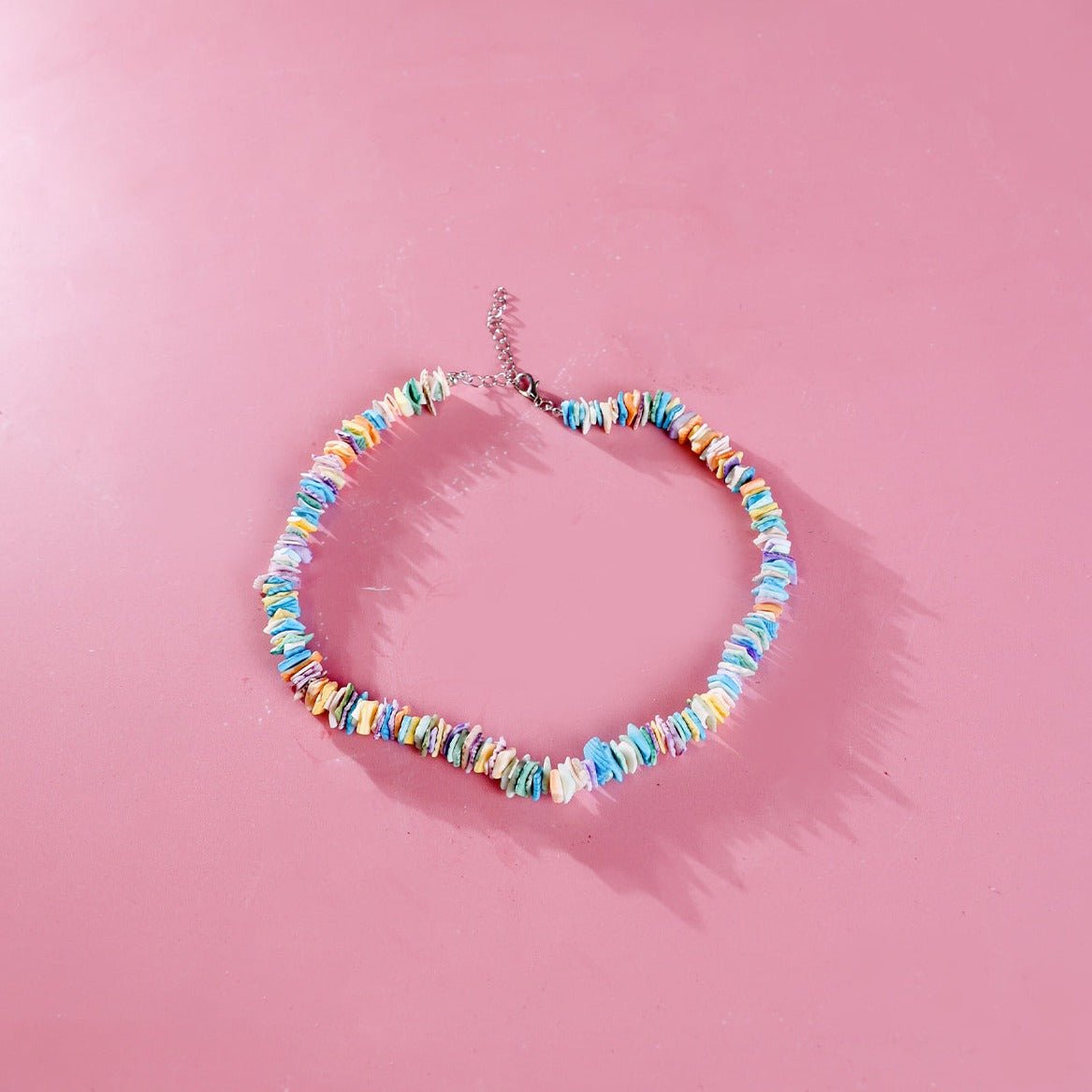 Madewell Puka Shell Beaded Necklace In Rainbow | ModeSens